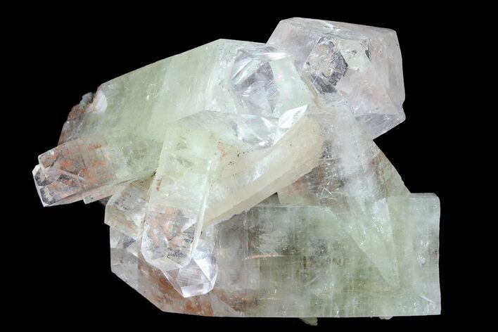 Zoned Apophyllite Crystals With Stilbite - India #72081